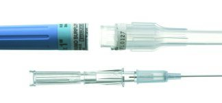 Peripheral IV Catheter Surflo 14 Gauge 2 Inch ETFE Straight Hub Non Blood Control Non-Safety