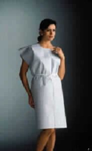 Patient Exam Gown Child Size White Disposable