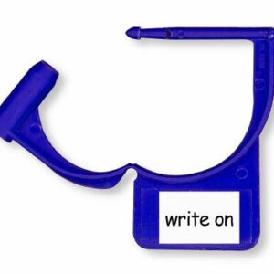 Tamper Evident Locking Tag Colortrack Snap-Lock Blue Plastic