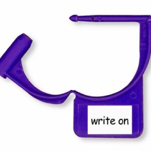 Tamper Evident Locking Tag Colortrack Snap-Lock Purple Plastic