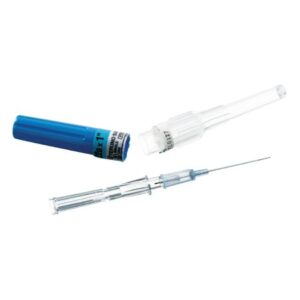 Peripheral IV Catheter Surflo 22 Gauge 1 Inch ETFE Straight Hub Non Blood Control Non-Safety