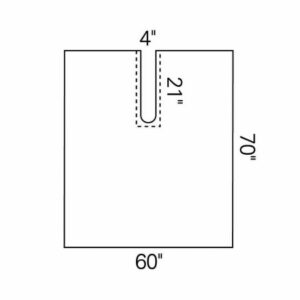 Orthopedic Drape Impervious Split Drape 60 W X 70 L Inch Sterile
