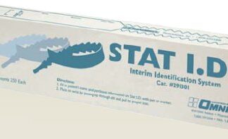 Identification Wristband Stat I.D. Write On Band Adhesive Closure Without Legend