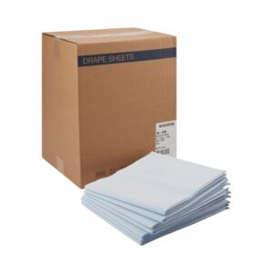 Stretcher Sheet McKesson Flat 40 W X 90 L Inch Blue 50% Cellulose Tissue / 50% Polyethylene Film Disposable