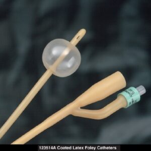 Foley Catheter Bardia 2-Way Standard Tip 5 cc Balloon 26 Fr. Silicone Coated Latex