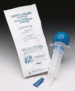 Irrigation Bulb Syringe Gent-L-Kare Plastic Sterile Disposable 2 oz.