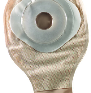 Colostomy Pouch ActiveLife One-Piece System 10 Inch Length Flat, Pre-Cut 2 Inch Stoma Drainable