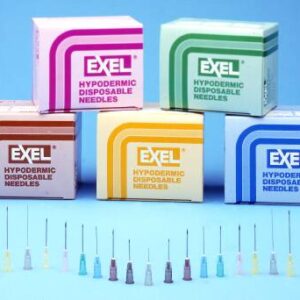 Hypodermic Needle EXELInt 1 Inch Length 19 Gauge Regular Wall Without Safety
