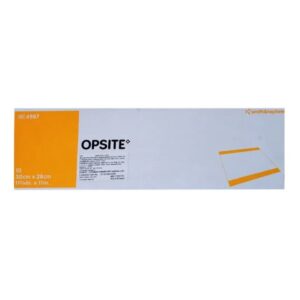 Transparent Film Dressing OpSite 11 X 11-3/4 Inch 2 Tab Delivery Rectangle Sterile
