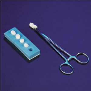 Surgical Peanut Sponge X-Ray Detectable 3/8 Inch Diameter 5 Count Foam Count Holder Sterile