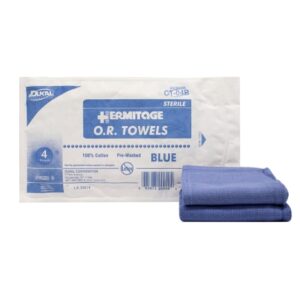 O.R. Towel Dukal 17 W X 26 L Inch Blue Sterile