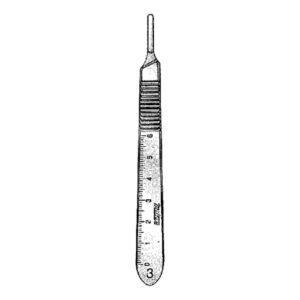 Knife Handle Miltex Extra Fine Stainless Steel Size 3