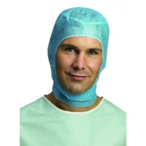 Surgical Head Covering One Size Fits Most Blue Tie Closure