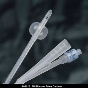 Foley Catheter Bardia 2-Way Standard Tip 30 cc Balloon 24 Fr. Silicone