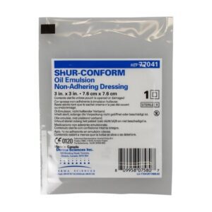 Oil Emulsion Impregnated Dressing Shur-Conform Square 3 X 3 Inch Sterile