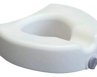 Raised Toilet Seat Lumex 4-1/2 Inch Height Standard Round 300 lbs. Weight Capacity