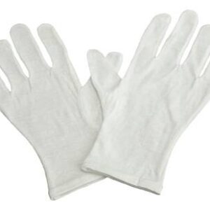 Infection Control Glove Grafco Small / Medium Cotton White Wrist Length Hemmed Cuff NonSterile