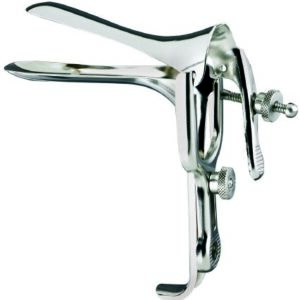 Vaginal Speculum Miltex Pederson NonSterile Surgical Grade German Stainless Steel X-Narrow Extra Narrow Blades Reusable Without Light Source Capability