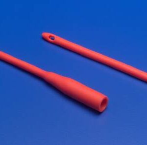 Urethral Catheter Dover Robinson Tip Red Rubber 18 Fr. 16 Inch