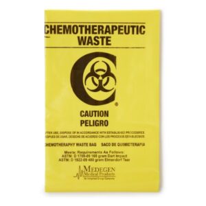 Chemotherapy Waste Bag McKesson Biohazard Symbol /  Chemotherapeutic Waste / Caution 30 to 33 gal. Yellow 31 X 41 Inch