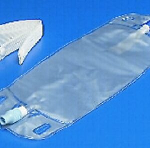 Urinary Leg Bag Dover Anti-Reflux Valve NonSterile 500 mL Vinyl