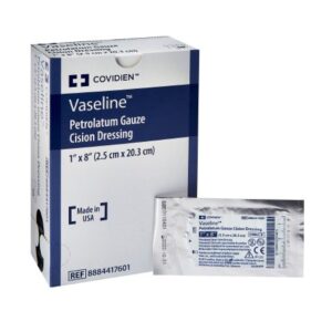 Petrolatum Impregnated Dressing Vaseline Strip 1 X 8 Inch Sterile