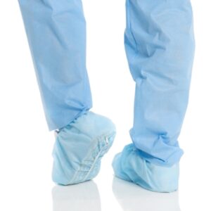 Shoe Cover X-tra Traction One Size Fits Most Shoe High Nonskid Sole Blue NonSterile