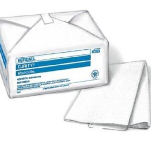 Washcloth Kendall 10 X 13 Inch White Disposable
