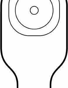 Colostomy Pouch Premier Flextend One-Piece System 9 Inch Length Flat, Pre-Cut 1 Inch Stoma Drainable
