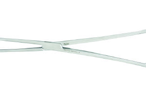 Sponge Forceps Miltex Foerster 7 Inch Length OR / Surgical Grade German Stainless Steel NonSterile Locking Finger Ring Handle Straight Fenestrated Serrated Oval Tips