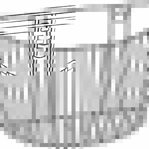 Wall Basket Baumanometer Large, 9-3D4 X 7 X 3-3D4 Inch, Neutral White, Nylon Coated Steel Inflation System