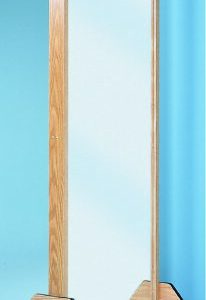 Glass Portable Mirror 27 X 72 Inch Oak