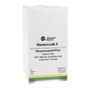 Cancer Screening Test Kit Hemoccult II Dispensapak Plus Fecal Occult Blood Test (FOBT) 40 Tests CLIA Waived
