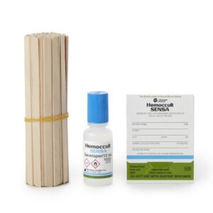 Cancer Screening Test Kit Hemoccult Sensa Single Slides Fecal Occult Blood Test (FOBT) 100 Tests CLIA Waived