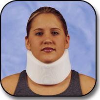 Cervical Collar DeRoyal Lo-Contour Contoured / Firm Density Adult Medium One-Piece 3 Inch Height 17 Inch Length
