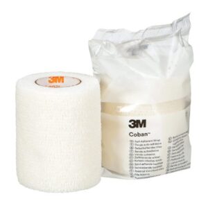 Cohesive Bandage 3M Coban 3 Inch X 5 Yard Self-Adherent Closure White NonSterile Standard Compression
