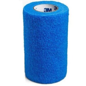 Cohesive Bandage 3M Coban 4 Inch X 5 Yard Self-Adherent Closure Blue NonSterile Standard Compression