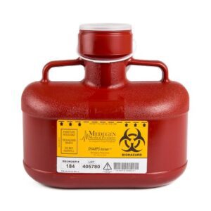 Sharps Container Sharps-Tainer Red Base 9 H X 10 W X 6 D Inch Vertical Entry 1.2 Gallon