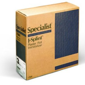 Padded Plaster Bandage Specialist J-Splint 3 Inch X 20 Foot Foam / Plaster of Paris / Stockinette White