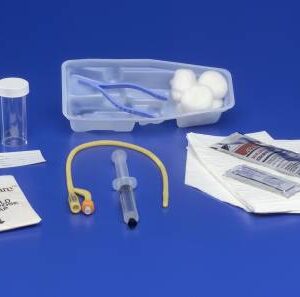 Indwelling Catheter Tray Dover Foley 18 Fr. 5 cc Balloon Latex