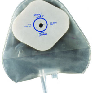 Urostomy Pouch Little Ones ActiveLife One-Piece System 5 Inch Length, Mini 5/16 to 1 Inch Stoma Drainable