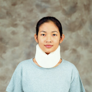 Cervical Collar DeRoyal Low Contoured / Medium Density Adult Large One-Piece 3 Inch Height 18 Inch Length
