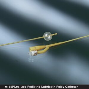 Foley Catheter Bardex Lubricath 2-Way Standard Tip 3 cc Balloon 8 Fr. Hydrophilic Polymer Coated Latex