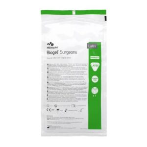 Surgical Glove Biogel Surgeons Size 8 Sterile Latex Standard Cuff Length Micro-Textured Straw Not Chemo Approved