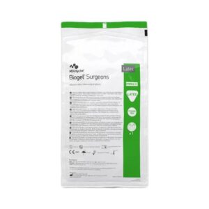 Surgical Glove Biogel Surgeons Size 9 Sterile Latex Standard Cuff Length Micro-Textured Straw Not Chemo Approved