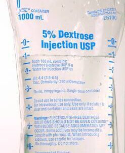 Dextrose / Water, Preservative Free 5% IV Solution 1,000 mL