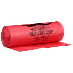Biohazard Waste Bag McKesson Biohazard Symbol / Infectious Waste 30 to 33 gal. Red 33 X 40 Inch