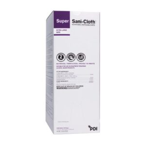 Surface Disinfectant Cleaner Super Sani-Cloth Premoistened Germicidal Manual Pull Wipe 50 Count Individual Packet Alcohol Scent NonSterile