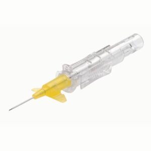Peripheral IV Catheter Protectiv-W 24 Gauge 0.675 Inch FEP Polymer Winged Hub Non Blood Control Sliding Safety
