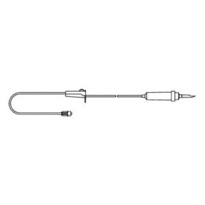 Primary IV Administration Set Medex Gravity 1 Port 15 Micron Filter 60 Inch Tubing Solution